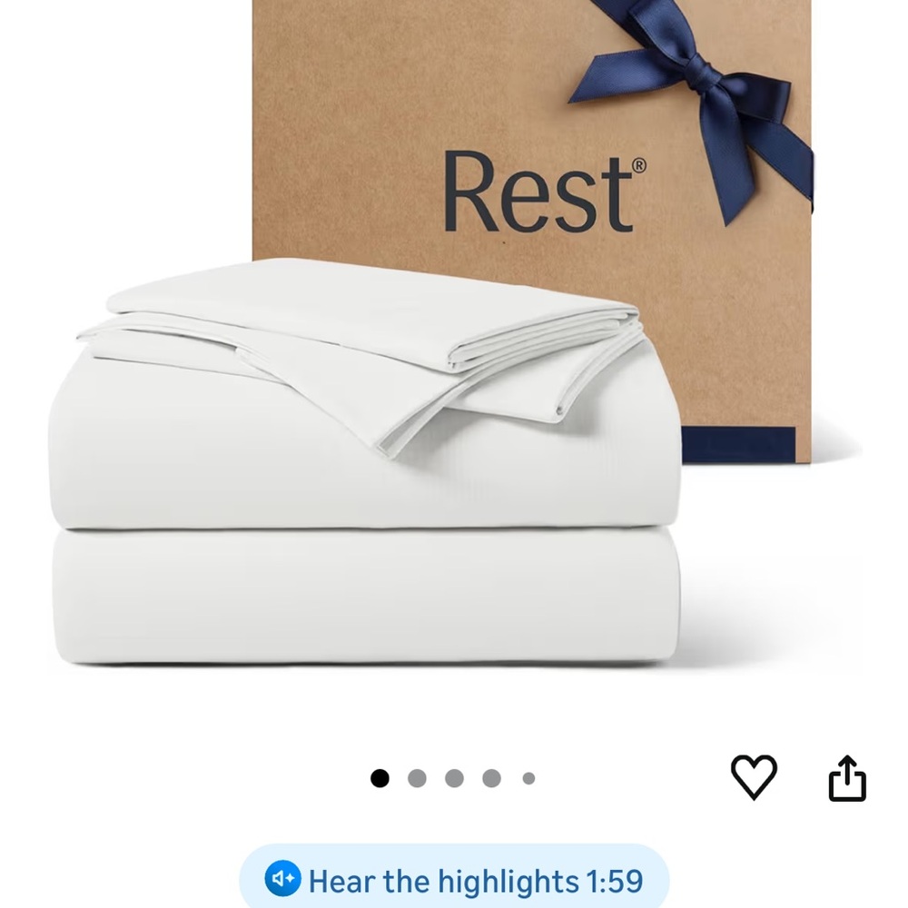 Artic White Bedding Set